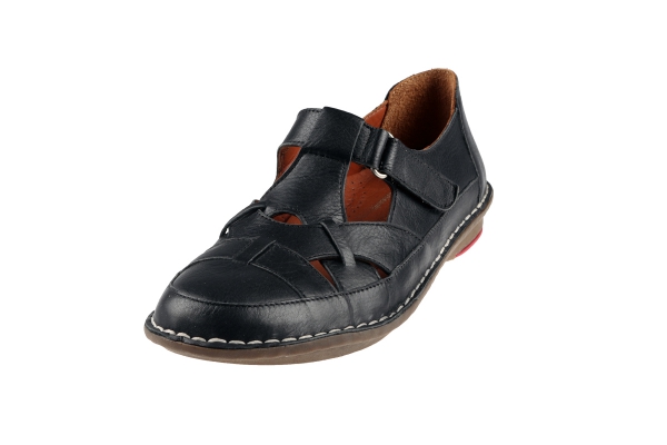 J1025 Черный Women Comfort Shoes Models, Genuine Leather Women Comfort Shoes Collection